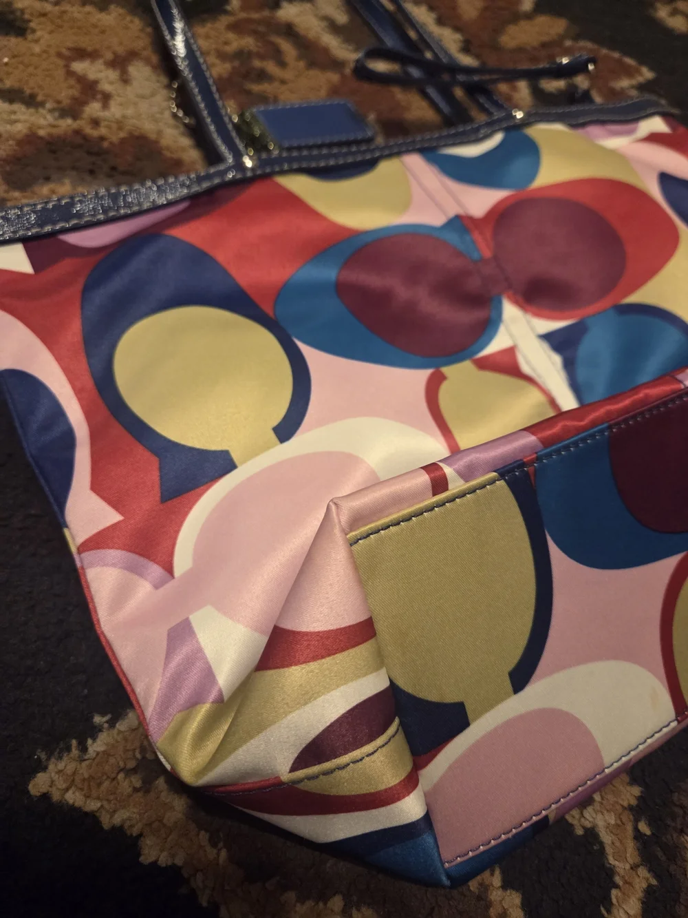 COACH Multicolor Signature Tote Bag